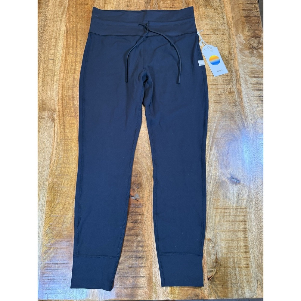 NWT Vuori Daily Leggings Women's L Black High Rise Drawstring Yoga VW323